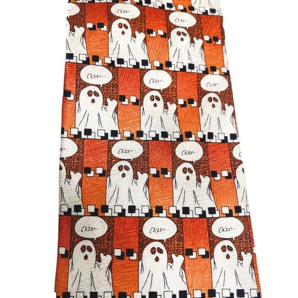 Halloween Novelty Silk Necktie - Picture 4 of 12